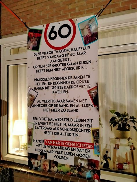 tekst spandoek 60 jaar|De 100 Beste 60 Jaar Spreuken & Teksten 